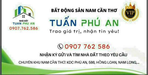 BÁN NỀN ĐƯỜNG A3 - KDC PHÚ AN - Q. CÁI RĂNG- TP. CẦN THƠ