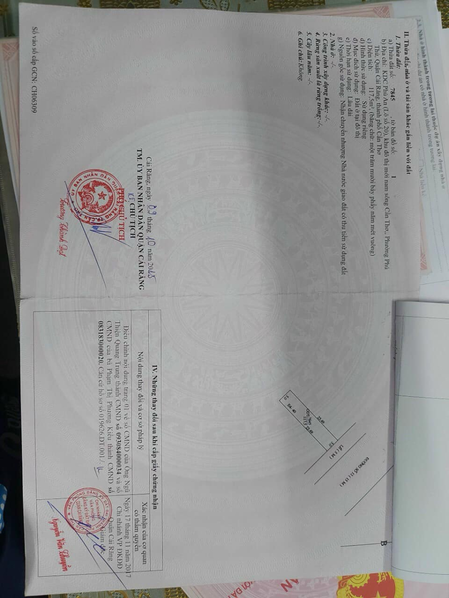 Ban Nen so 12 kdc586, phường Phú Thứ, quận Cái Răng, Tp. Cần Thơ